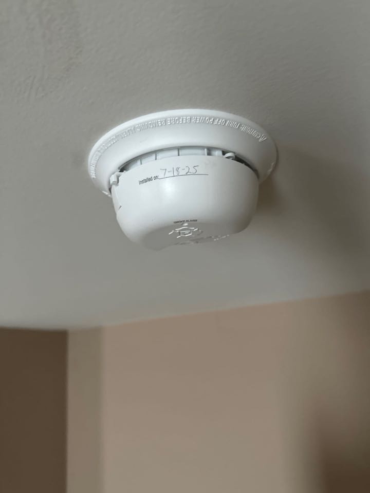 Installed smoke and carbon monoxide detectors in Perry Hall, Md. 