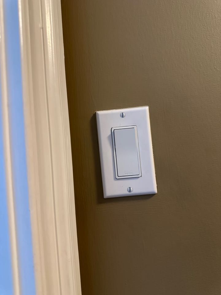 Installed dimmer switches and three-way switch in Crownsville, Md. 