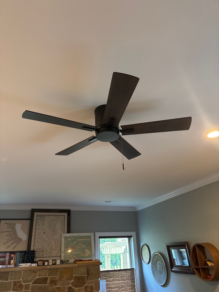 Installed new ceiling fan In Severna Park, MD.