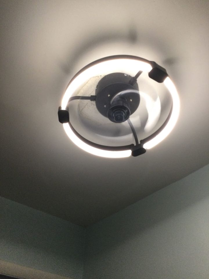 Installed fandelier in Millersville, MD.