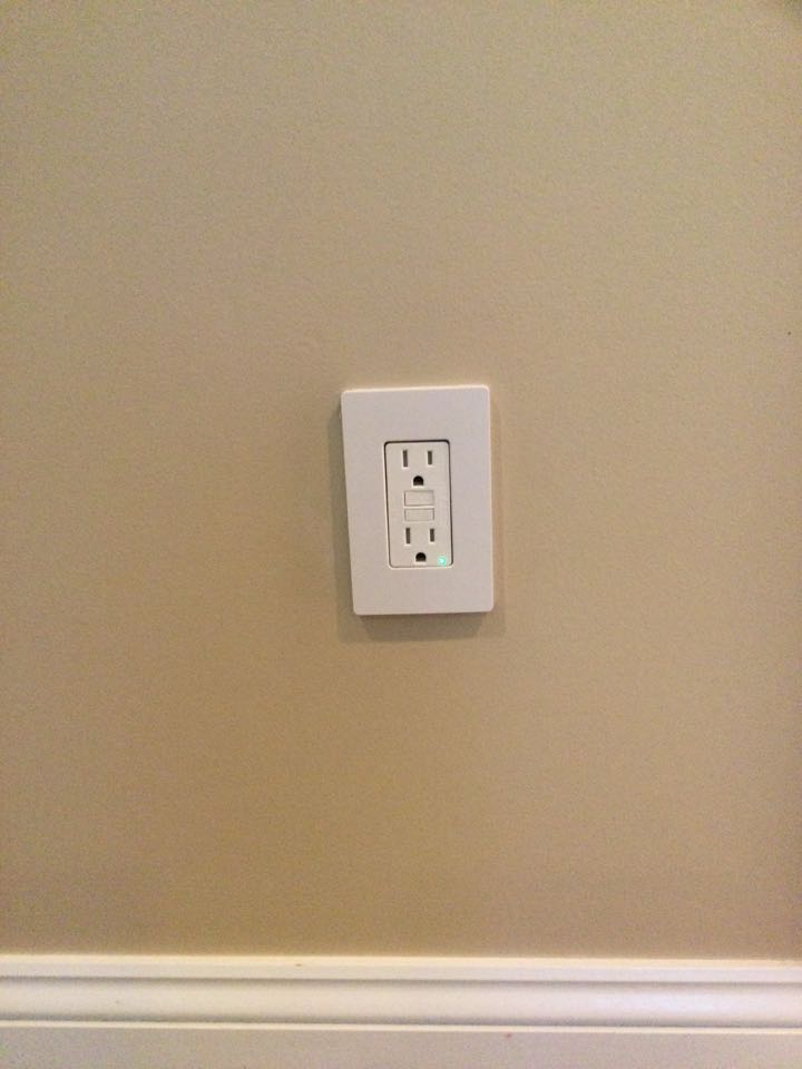 Installed one GFCI receptacle, and add a duplex receptacle in Reisterstown, MD