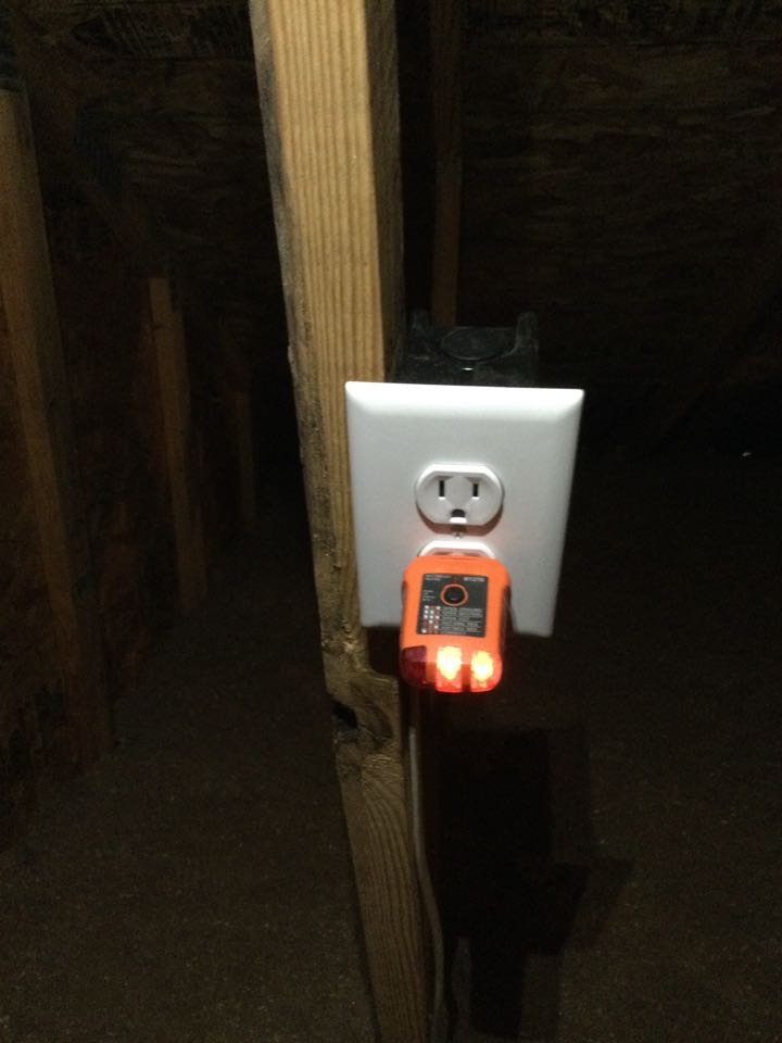 Installed one GFCI receptacle, and add a duplex receptacle in Reisterstown, MD