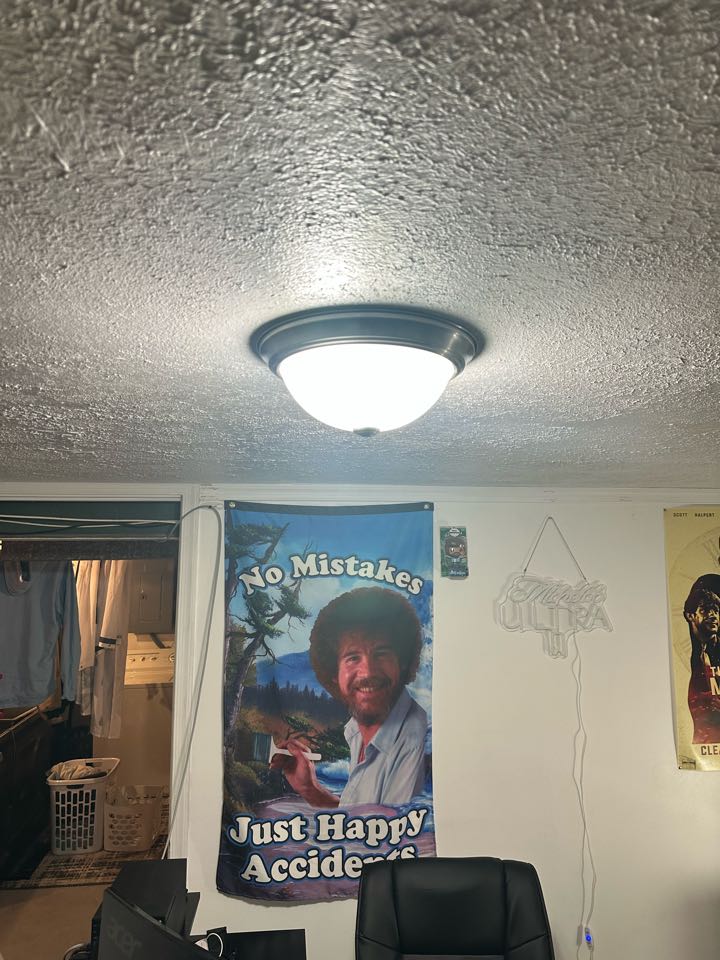 Installed one vanity light and single pole switch and a light fixture in Dundalk, Md. 