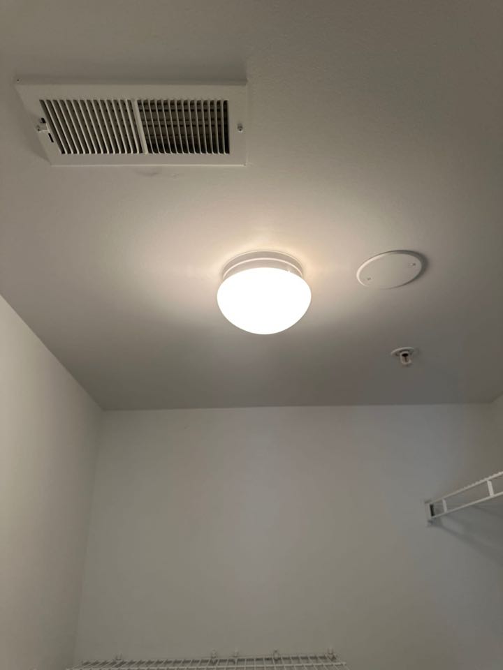 Installed ceiling fan from scratch, installed new junction boxes for existing light fixture and duplex receptacle in Odenton, Md.  Installed ceiling fan from scratch, installed new junction boxes for existing light fixture and duplex receptacle in Odenton, Md.