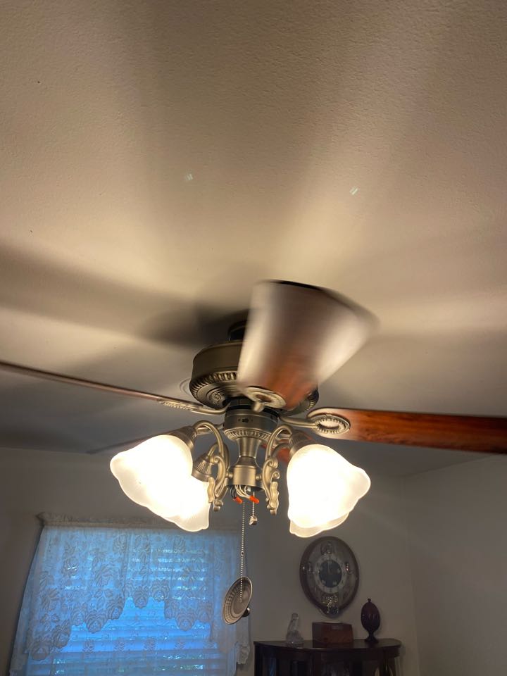 Installed new ceiling fan light pull chain switch in Shady Side, MD