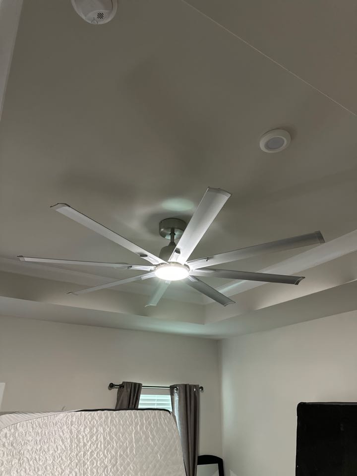 Installed two customer supplied ceiling fans in Glen Burnie, Md. 