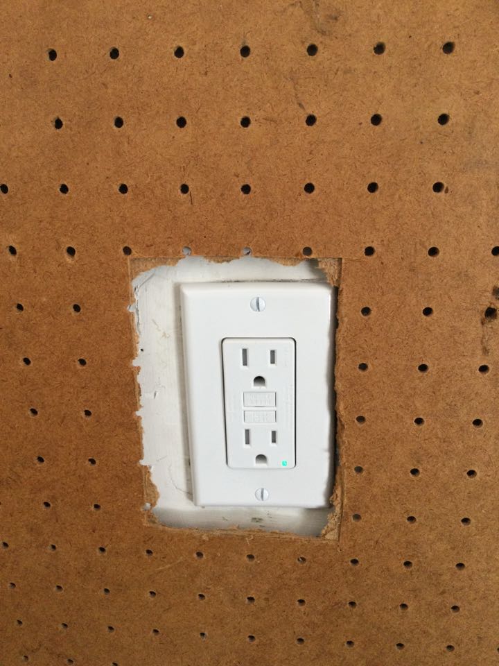 Performed diagnostic, installed one GFCI and two duplex receptacles to restore power in Ellicott City, MD