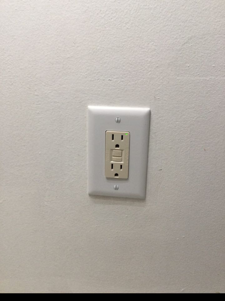 Performed diagnostic, restored power to a GFCI receptacle and installed two duplex receptacles in Cockeysville, MD. 