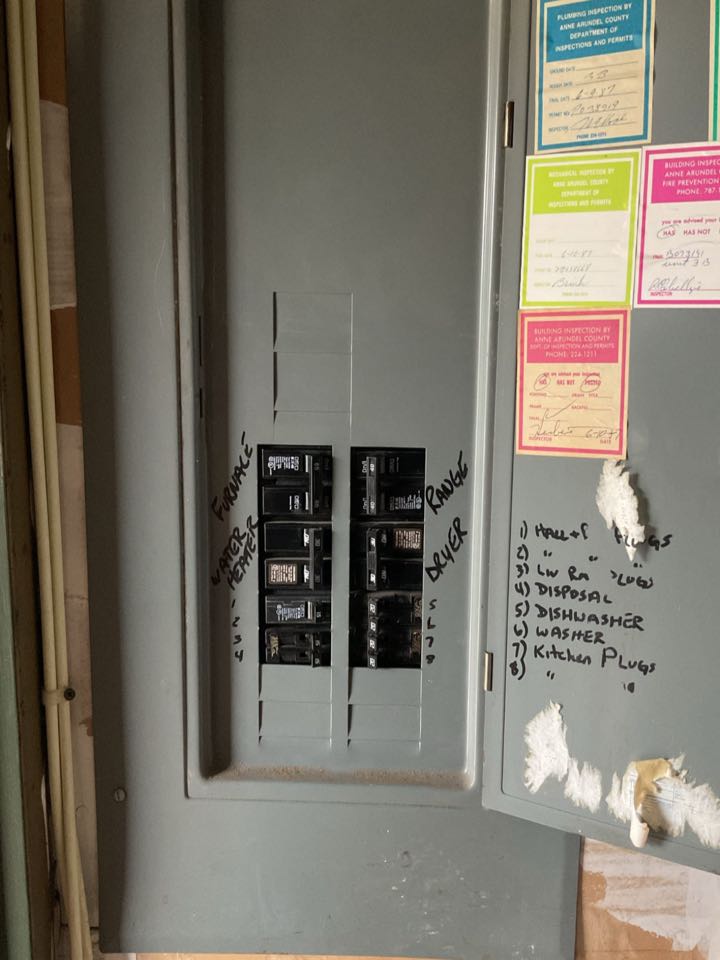 Performed diagnostic installed two two-pole breakers and restored power to AC unit in Glen Burnie, MD. 