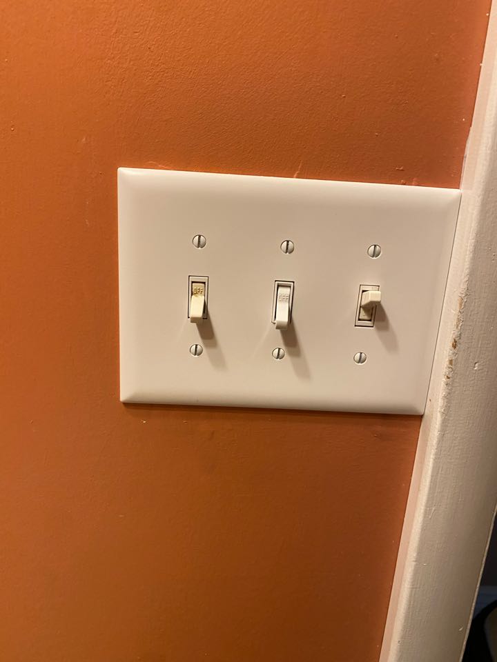 Performed diagnostic, installed Alumiconn connectors and installed one single pole switch to restore power to the upstair bathroom lights in Linthicum Heights, MD