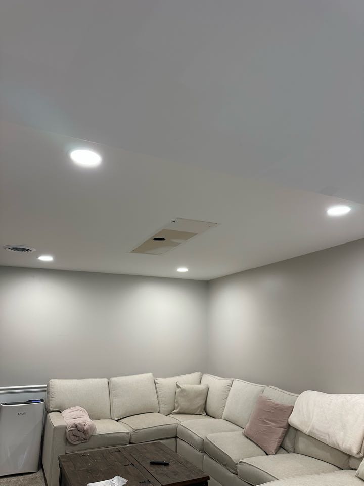 Installed multiple recessed lights, two dimmer switches and a keyless light fixture in Cockeysville, MD. 