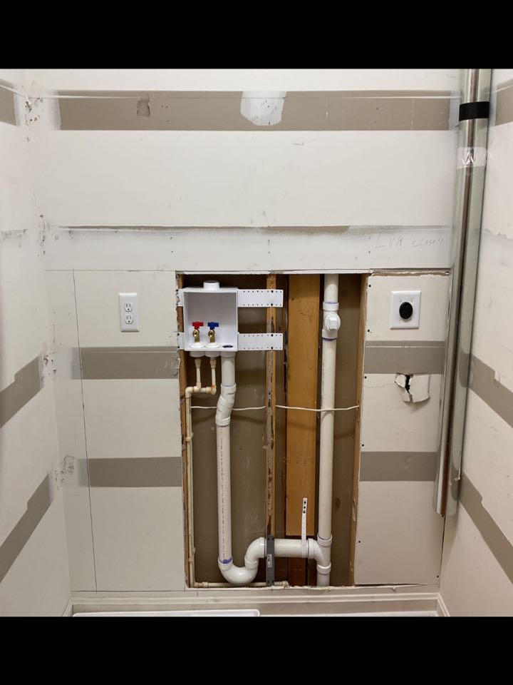 Extended washer and dryer circuits from basement to second floor and installed new light fixture in Severna Park, MD. 