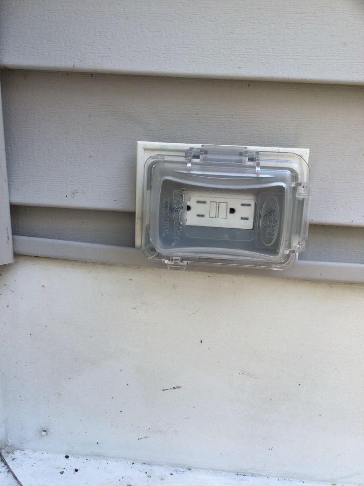 Installed two GFCI receptacles and one in-use cover in Arnold, MD