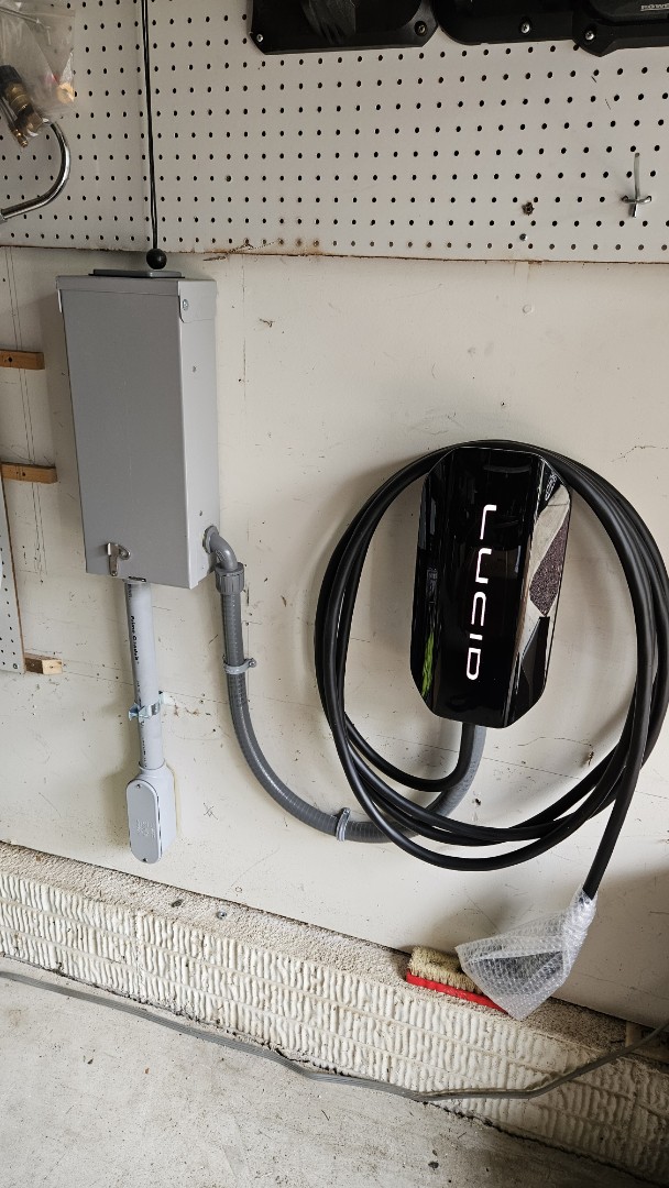 Installed a Lucid Car Charger in Pasadena, MD