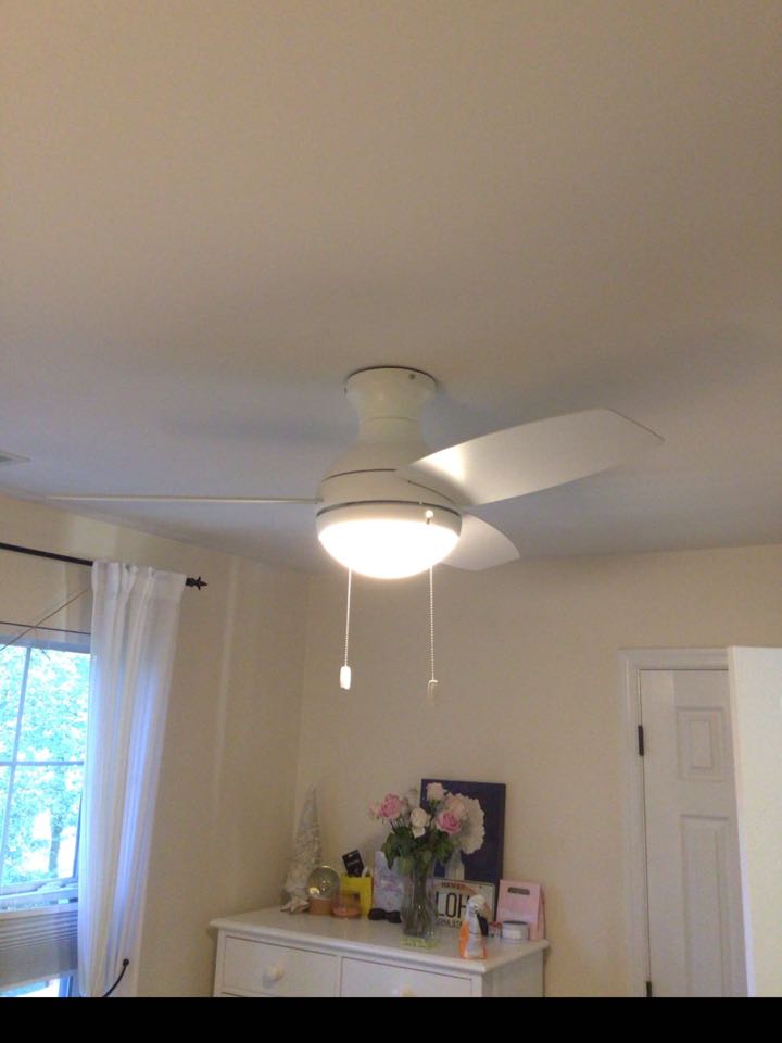 Installed a ceiling fan in Severna Park, MD. 