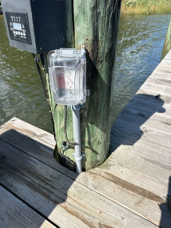 Replaced deck GFCI outlet in Pasadena Maryland 