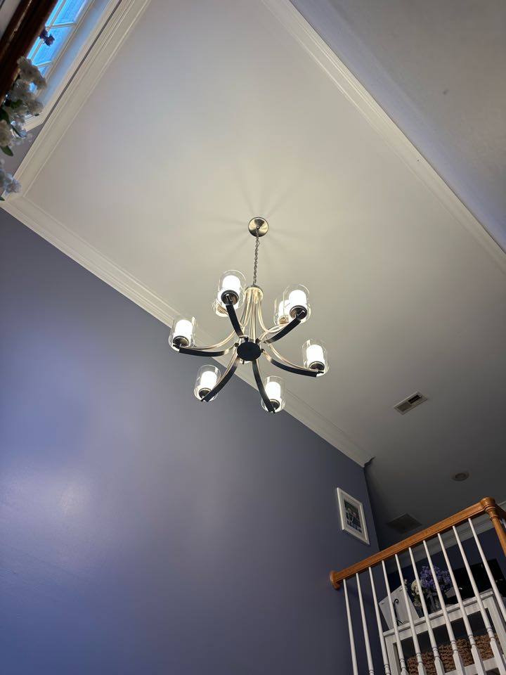 Installed customer supplied chandelier in Gambrills, MD.  Installed customer supplied chandelier in Gambrills, MD.