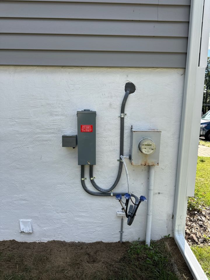 Installed 200 amp panel, surge protector, emergency disconnect and generator outlet in Pasadena, MD. 