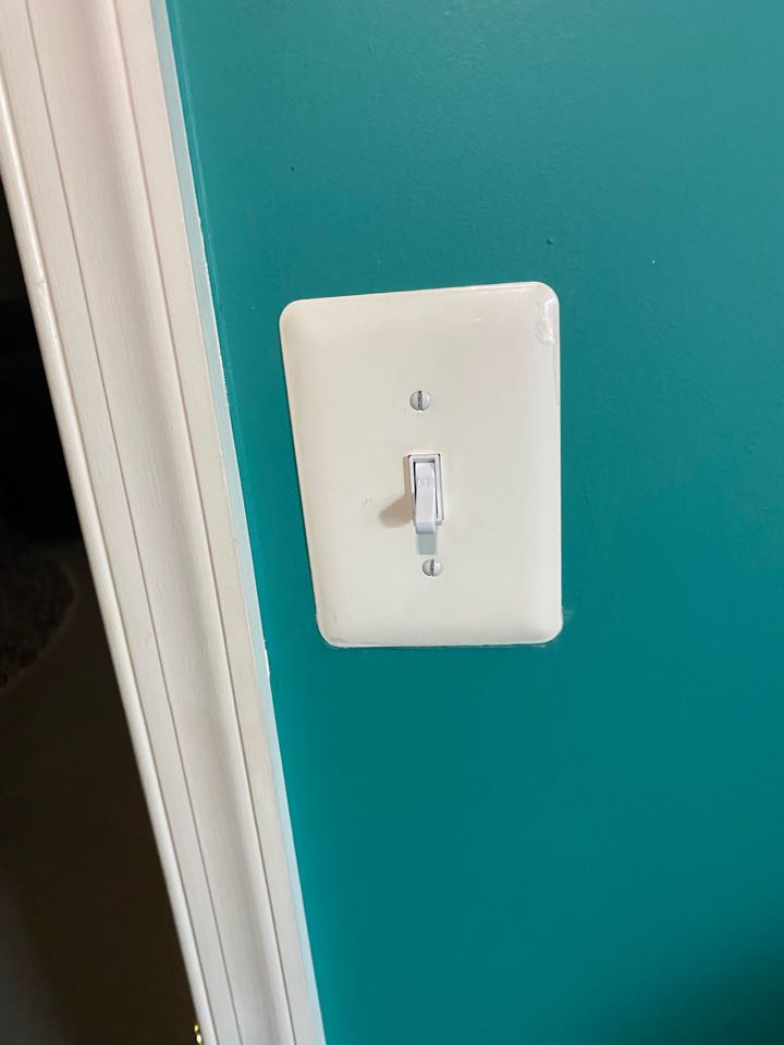 Rewired ceiling light, and installed single pole switch to restore power to the bedroom light in Glen Burnie, MD