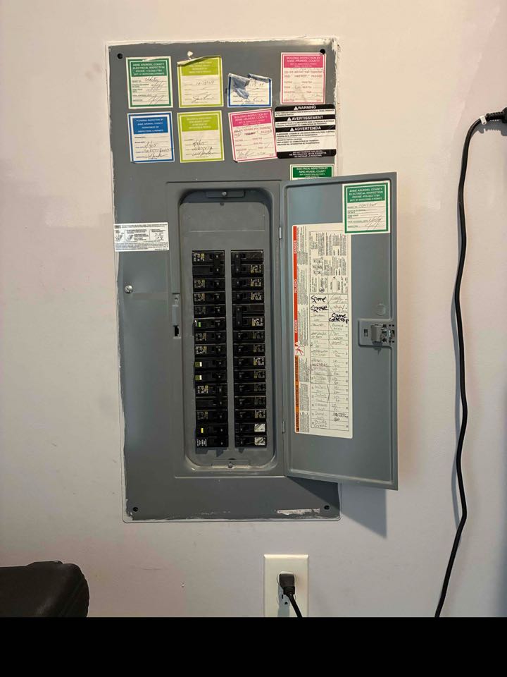 Ran circuit to install disconnect for oven and 40 amp GFCI breaker in Odenton, MD. 