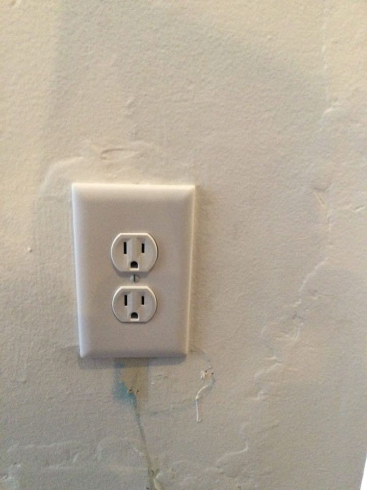 Installed duplex receptacle in Baltimore, MD. 