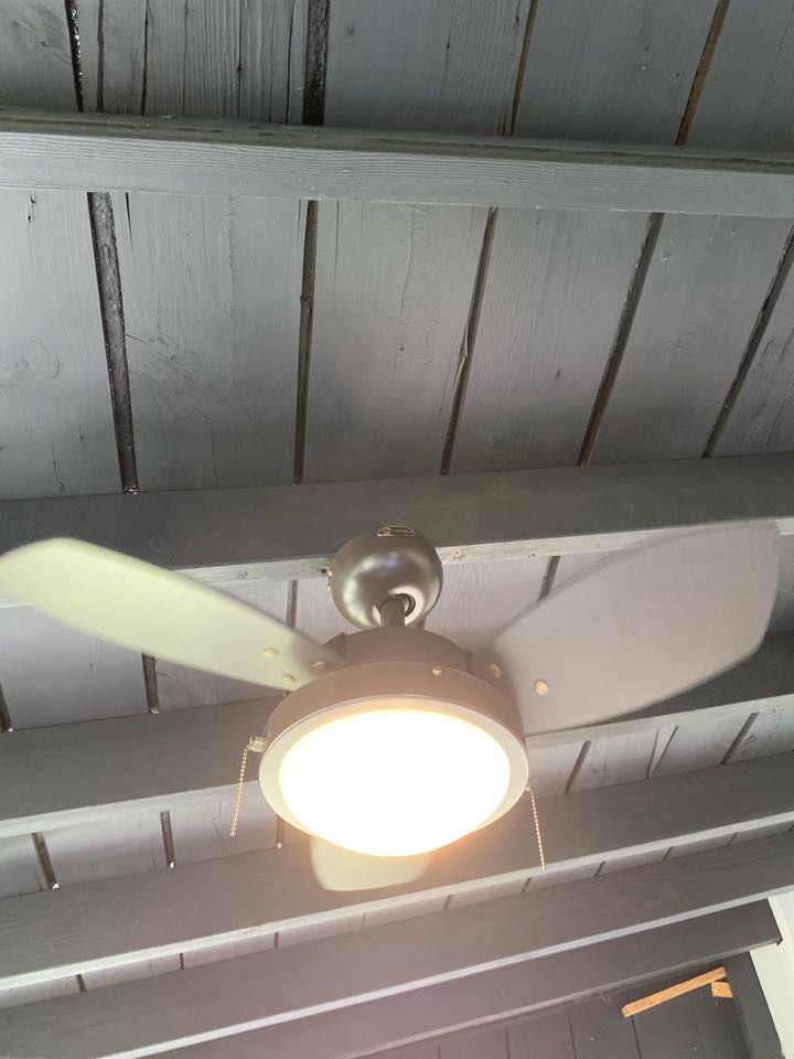 Installed customer supplied ceiling fan, and sconce in Rosedale, MD