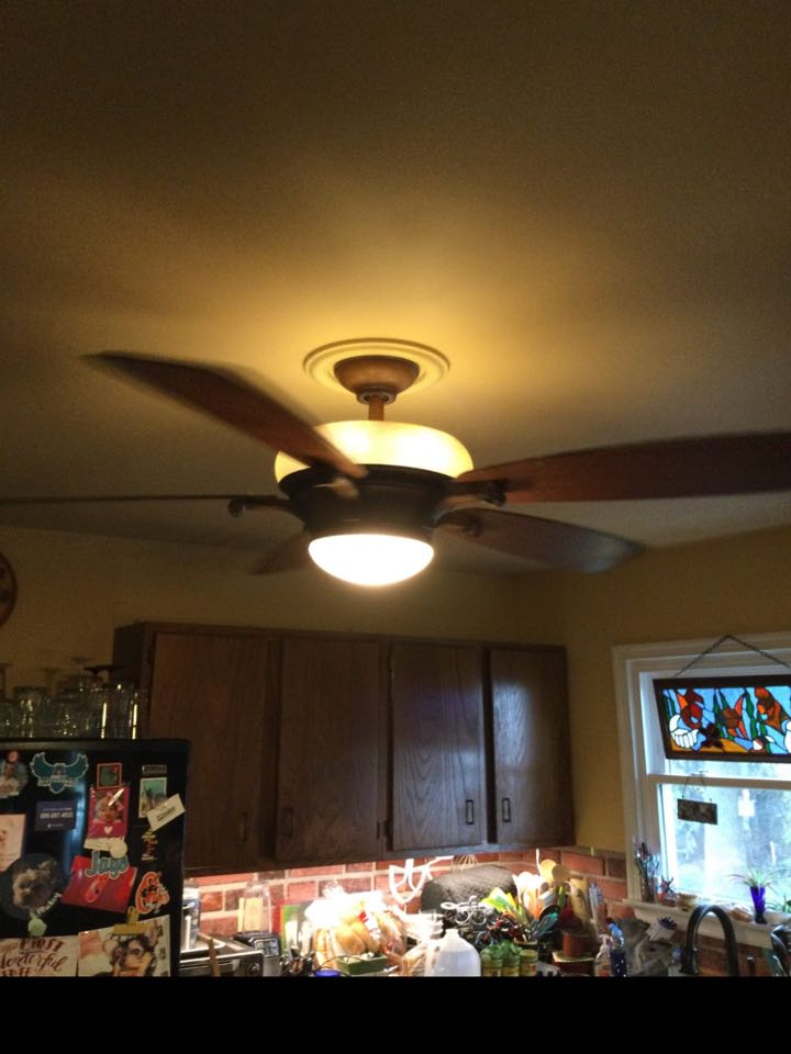 Performed diagnostic and restored power to kitchen ceiling fan and dinning room chandelier in Glen Burnie, MD. 