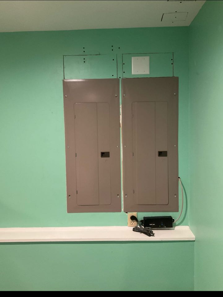 Installed two 200 amp breaker panels in Arnold, MD. 