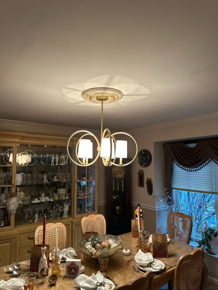 Magothy Electric installed a bath fan upgrade kit and relocated a light fixture in Ellicot City, MD.