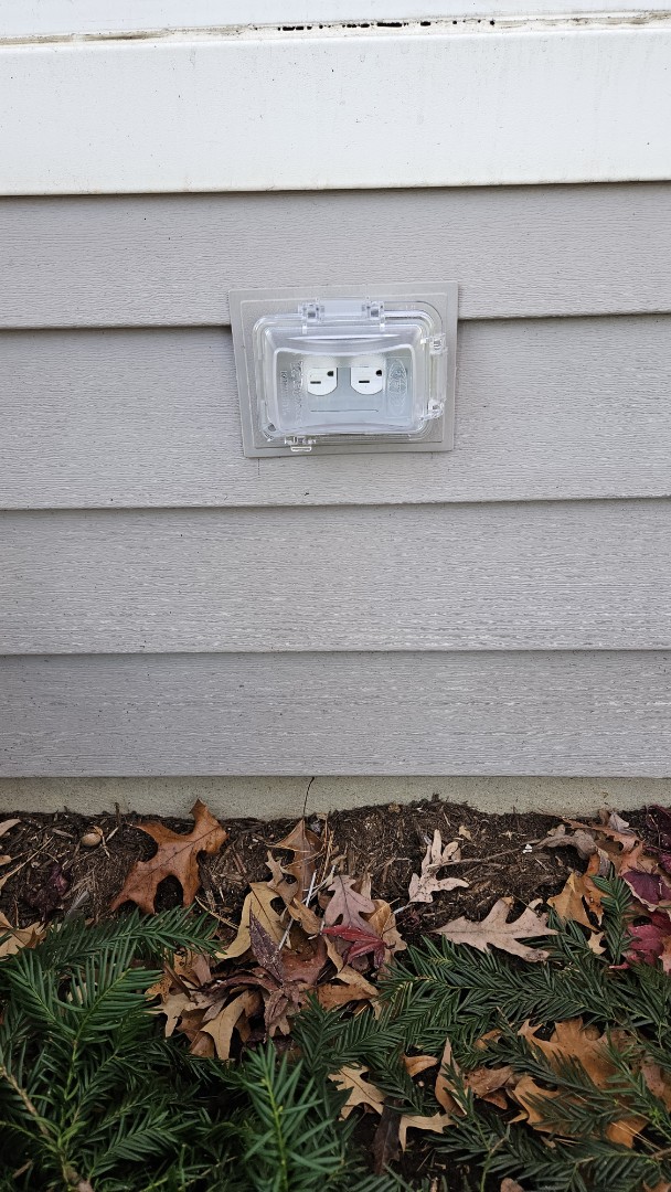 Installed a new outdoor outlet and outdoor outlet cover in Severna Park, MD