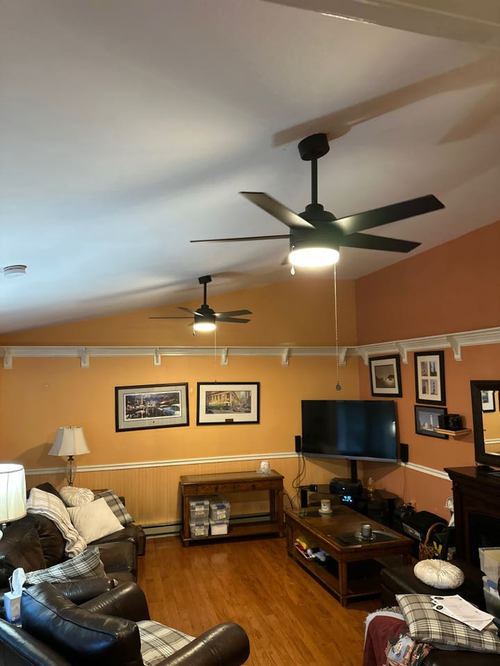 Installed ceiling fans and baseboard heaters in Severna Park, MD. 