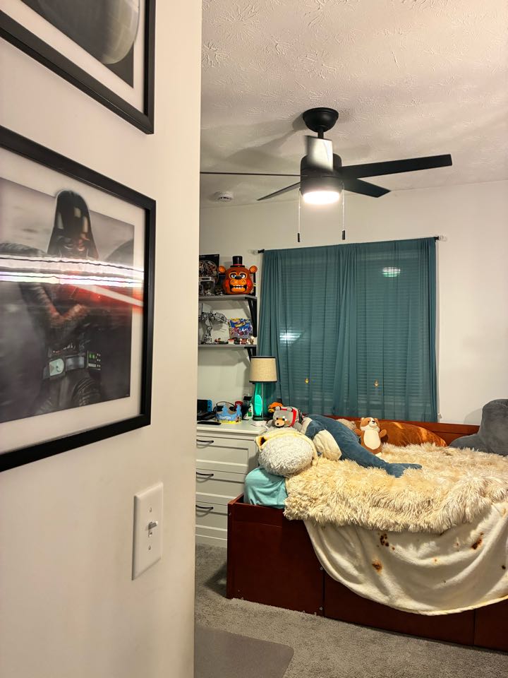 Installed one customer ceiling fan, and supplied and installed two LED disc lights from scratch in Arnold, MD