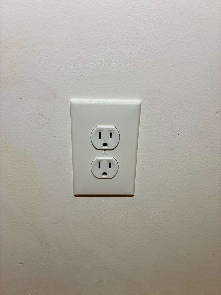 Added one duplex receptacle in a closet in Annapolis, MD