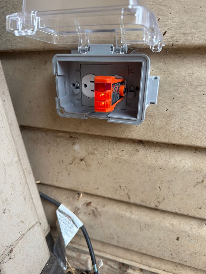 Magothy Electric replaced faulty outdoor receptacle in Riviera Beach, MD