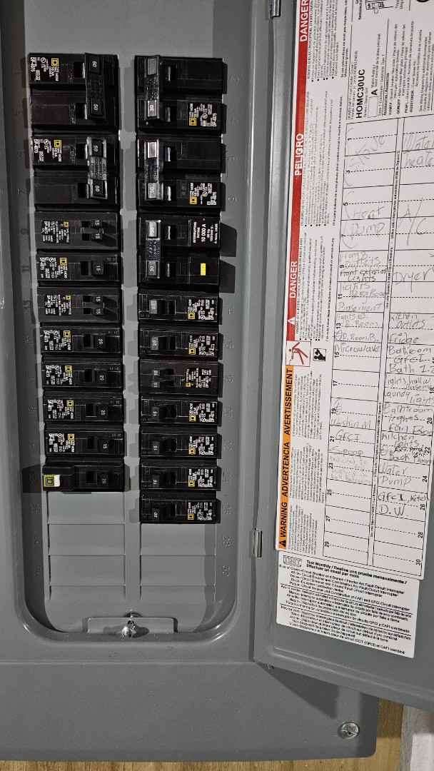 Installed a new dedicated 20 amp circuit in Severn, MD