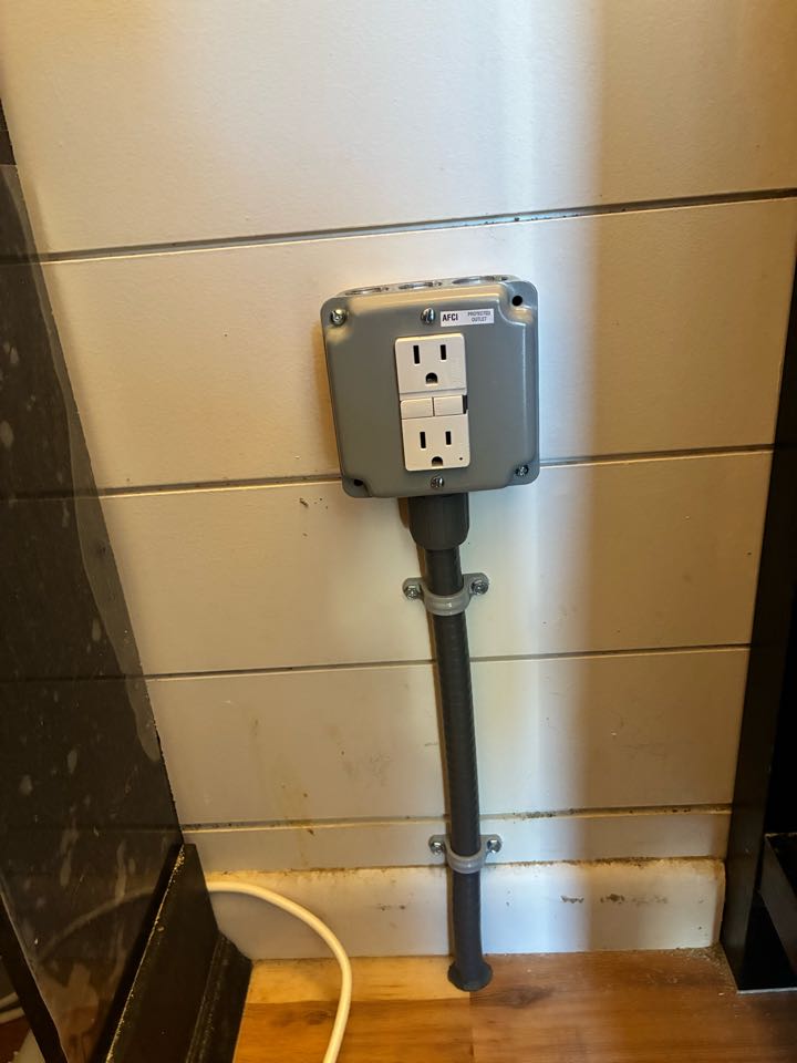Added AFCI receptacle in Pasadena, Md