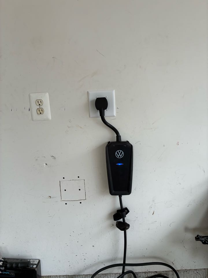 Magothy Electric installed a 50 amp car charger receptacle in Severna Park, MD.