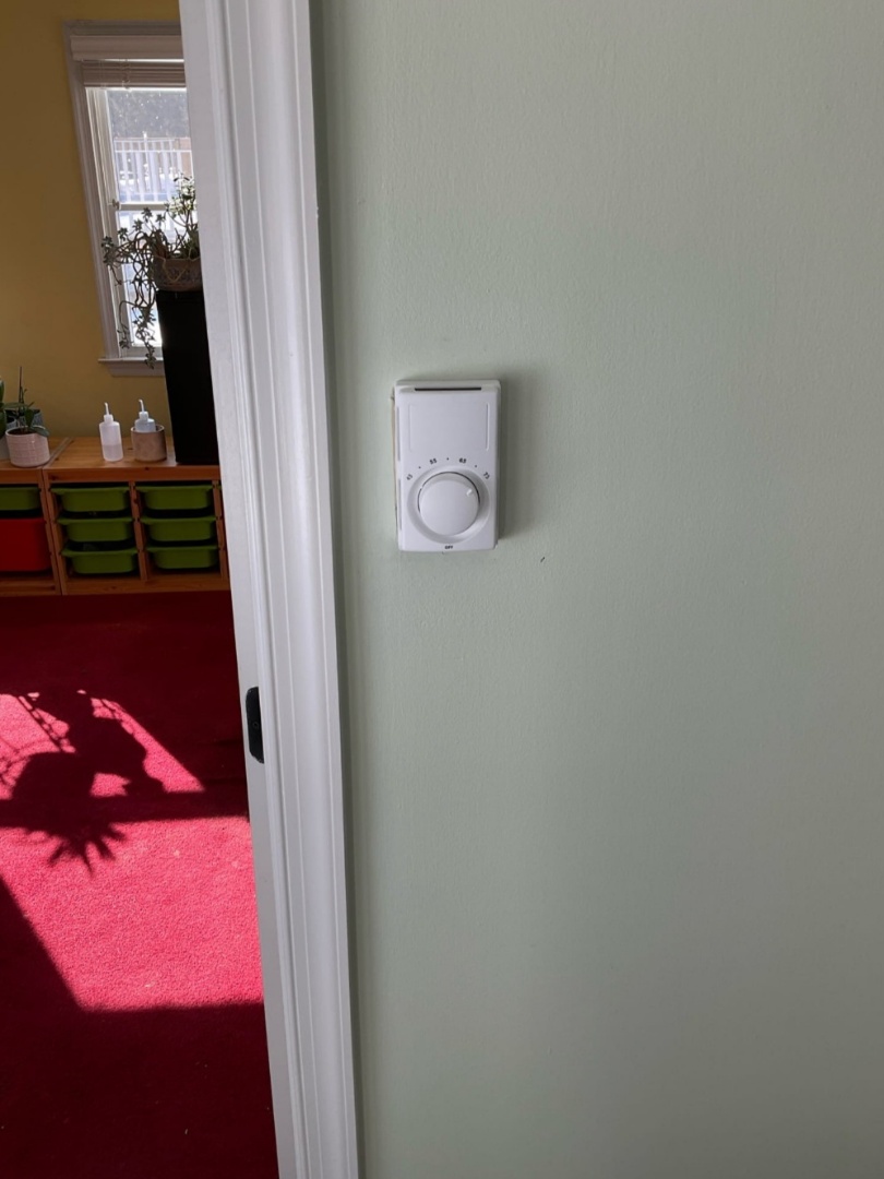 Replaced a baseboard heater thermostat in Annapolis, MD