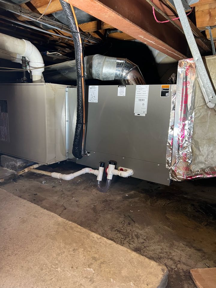 Installed Lennox air conditioner 