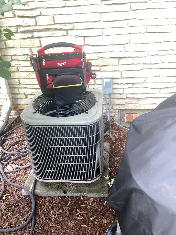 AC tune up. Bryant system. Fox Point, Wisconsin.