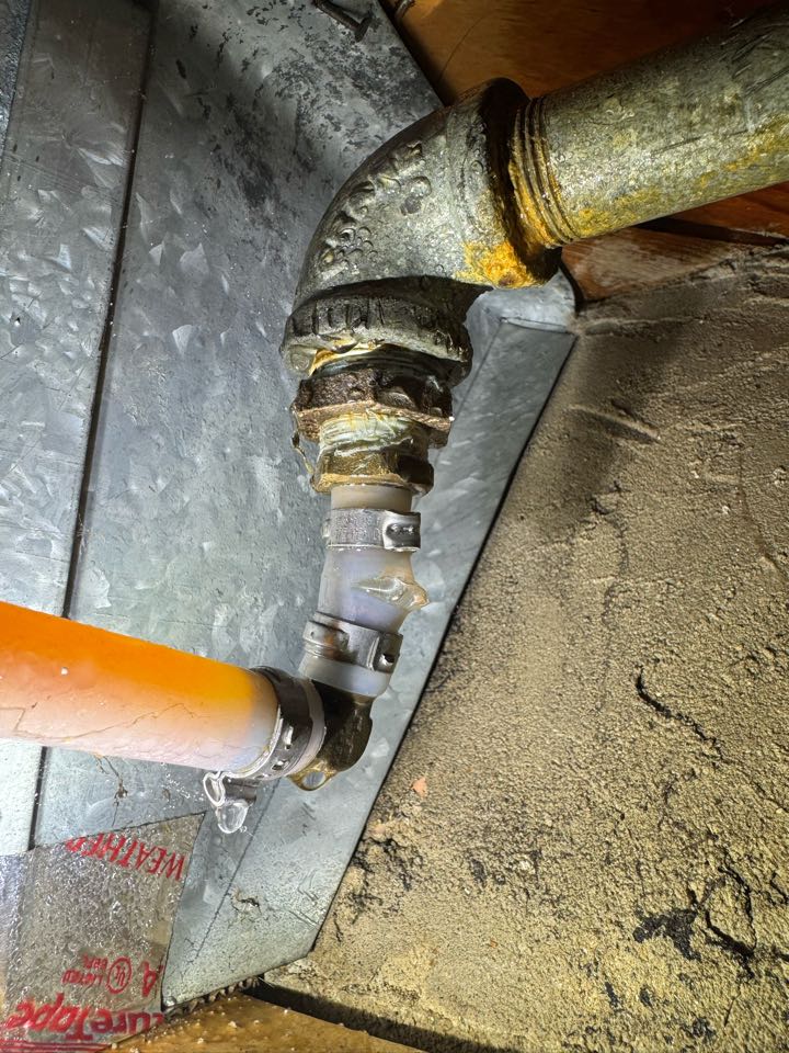 Fixed a busted  Pex line to the hose bib