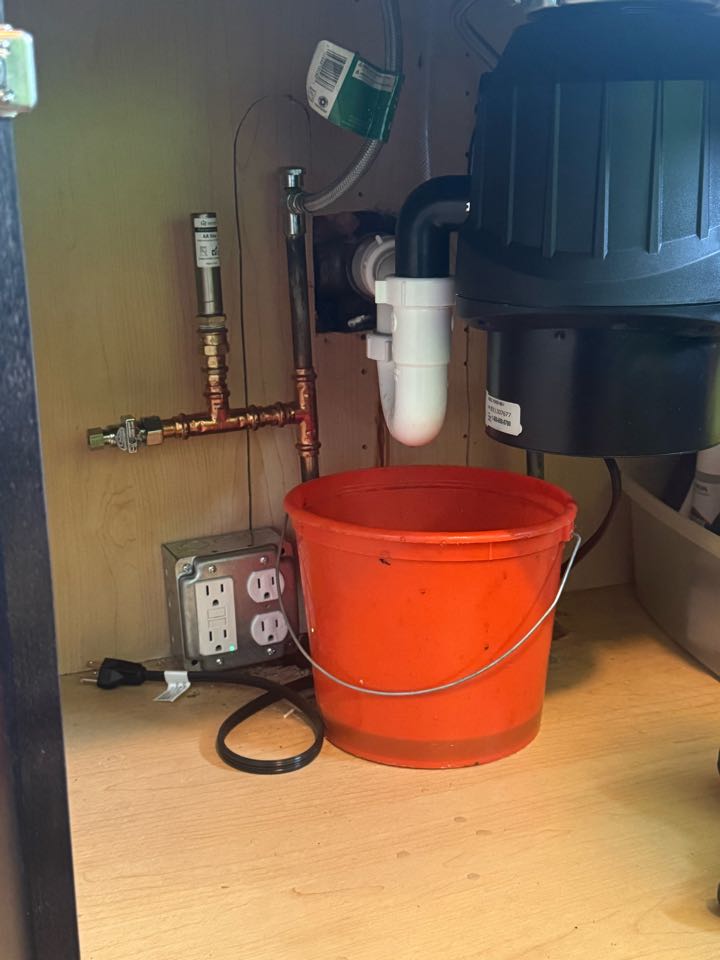 Kitchen sink backing up.