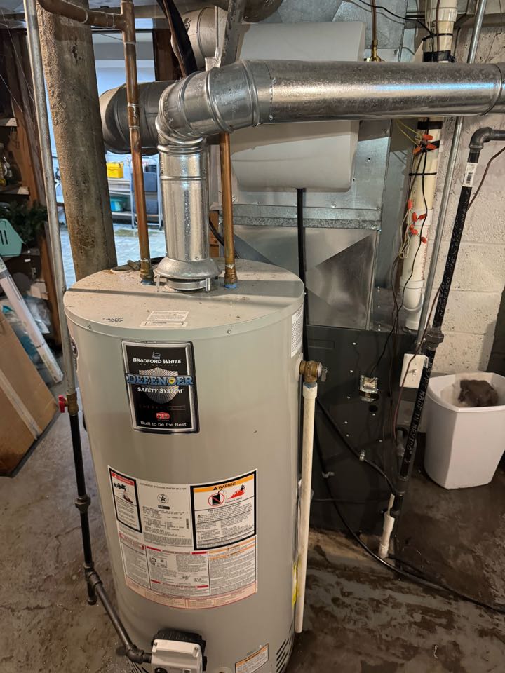 Water heater installed and toilet unclogged 