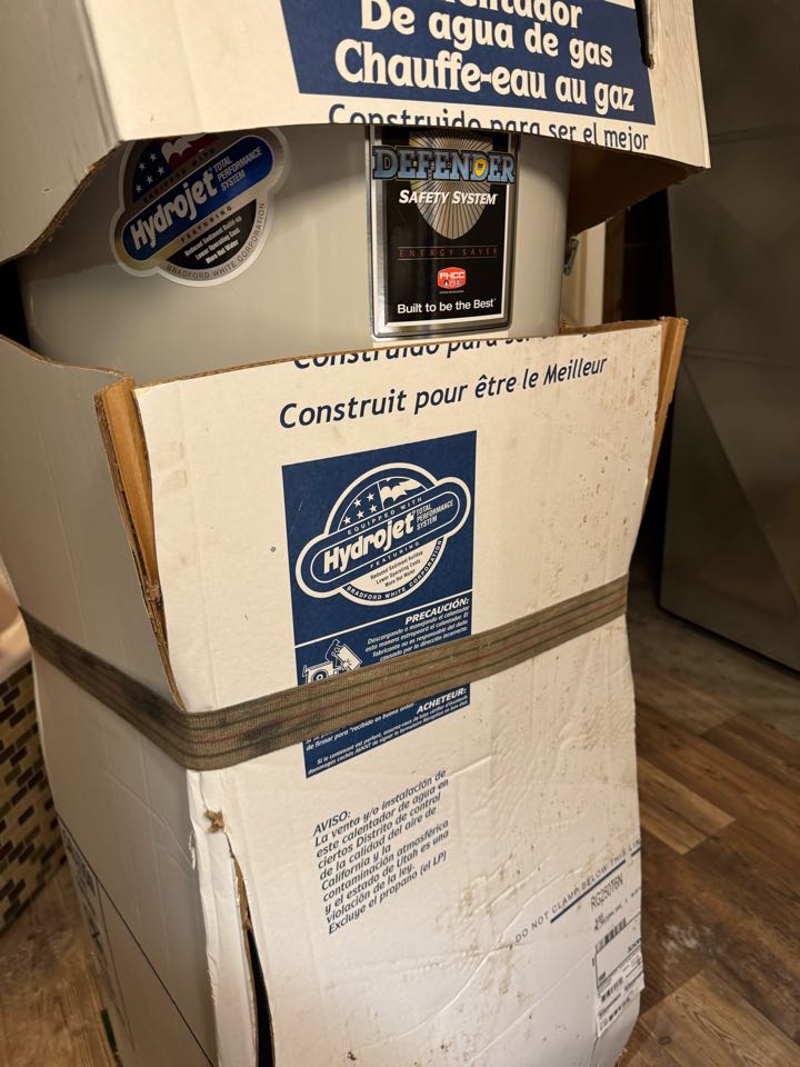 Water heater installed 