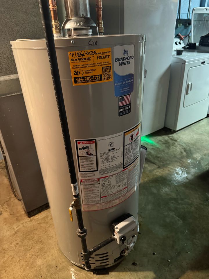Water heater installed 