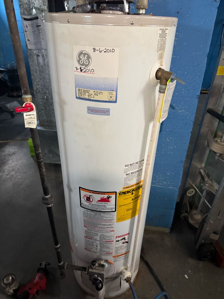 Water heater installed 