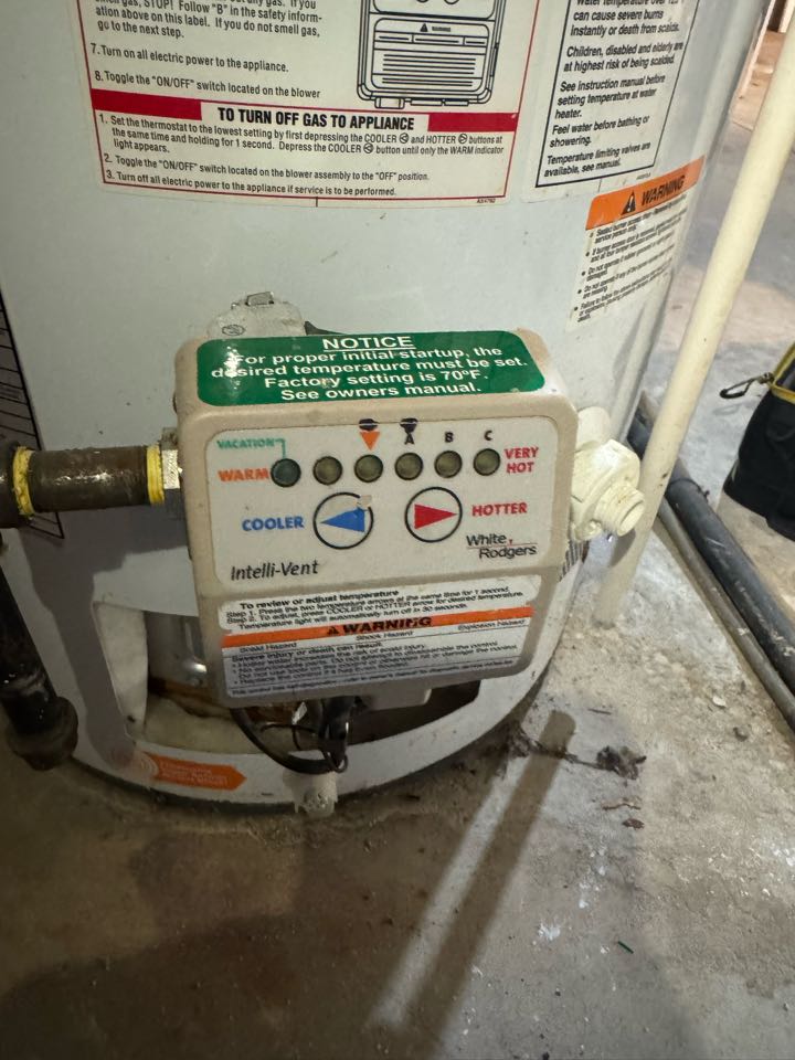 Power vented water heater relight 