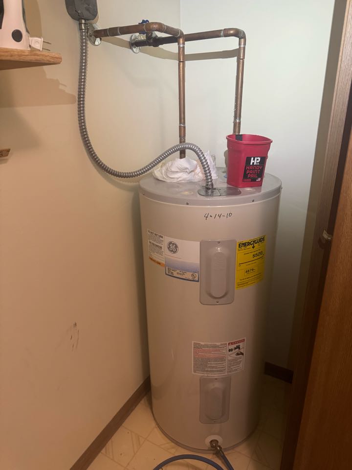 Water heater installed 
