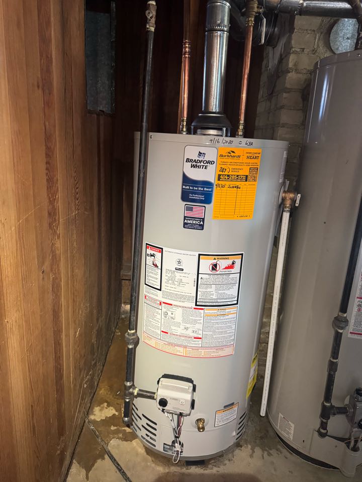 Water heater installed 