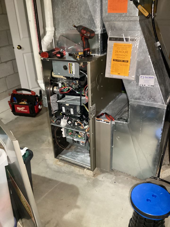 Furnace fixed. Mequon Wisconsin 